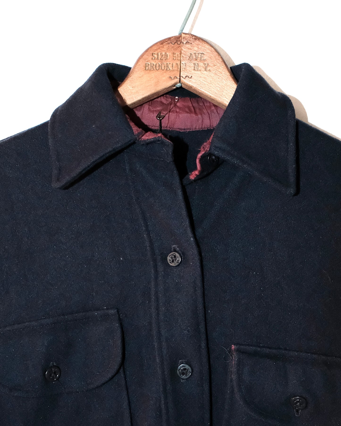60s U.S. NAVY USN CPO WOOL SHIRT