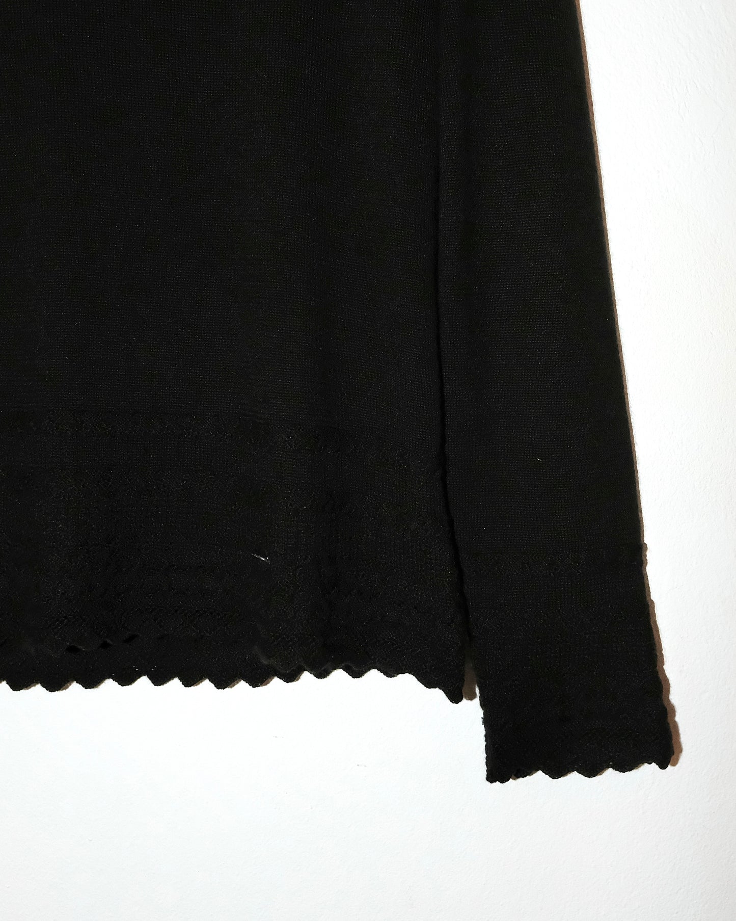 90s COURRÈGES BLACK KNIT JUMPER