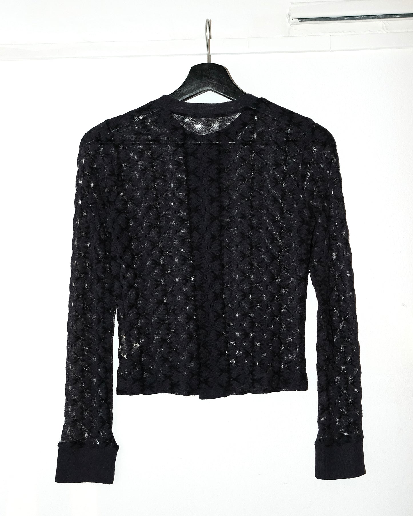 ZUCCA BY ISSEY MIYAKE LACE PATTERNED CARDIGAN