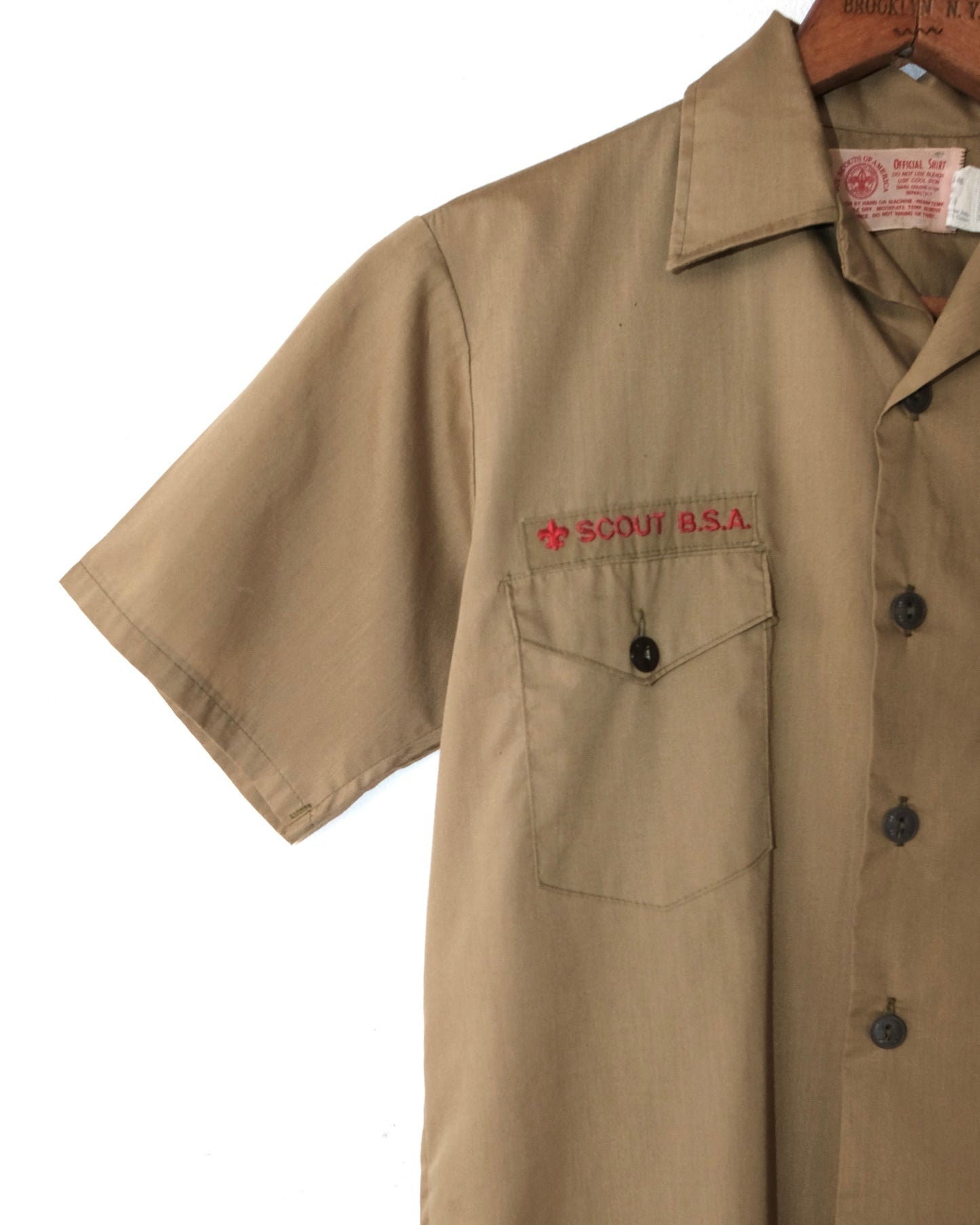 80s BOY SCOUT SHORT SLEEVE SHIRT