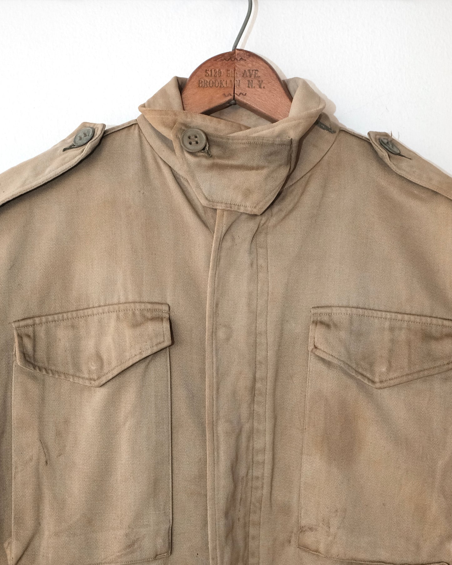 70s TYPE M-65 FADED & DISTRESSED FIELD JACKET