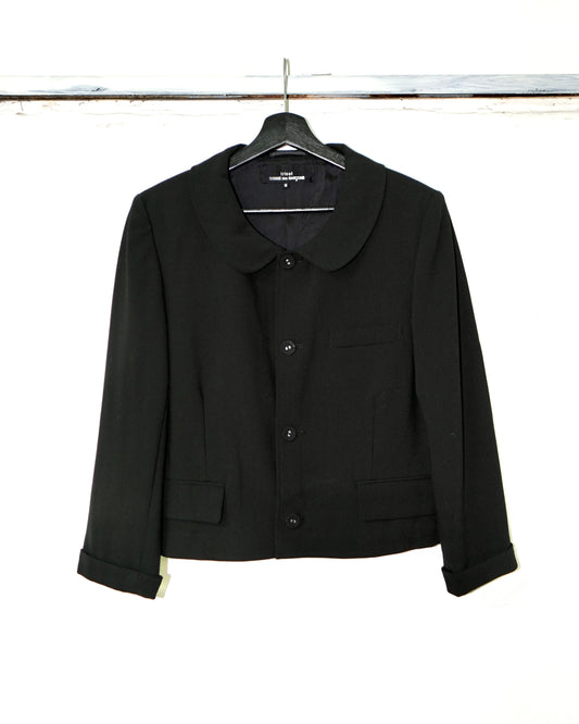 1990s tricot COMME des GARCONS ROUND COLLAR JACKET