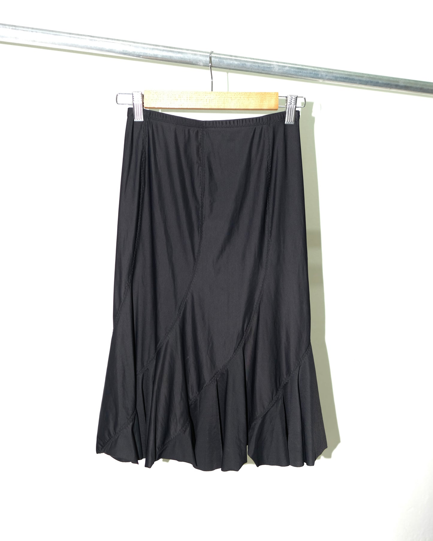 JUNYA WATANABE COMME des GARCONS NYLON STRETCH RUFFLE SKIRT
