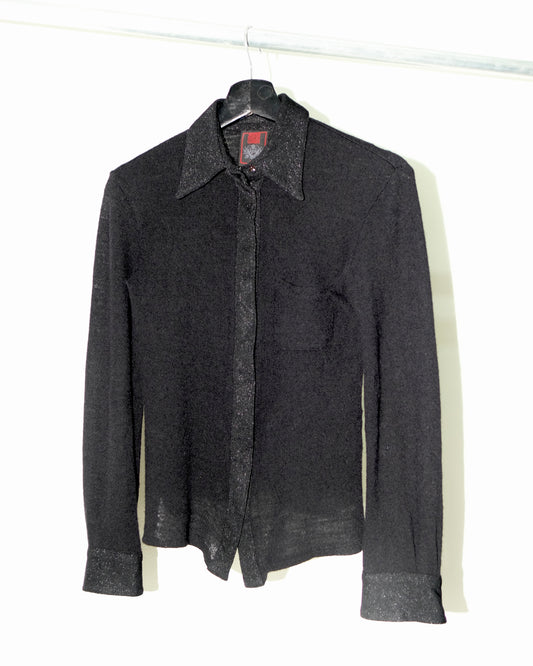 JEAN PAUL GAULTIER CLASSIQUE 1990s WOOL LONG SLEEVE SHIRT