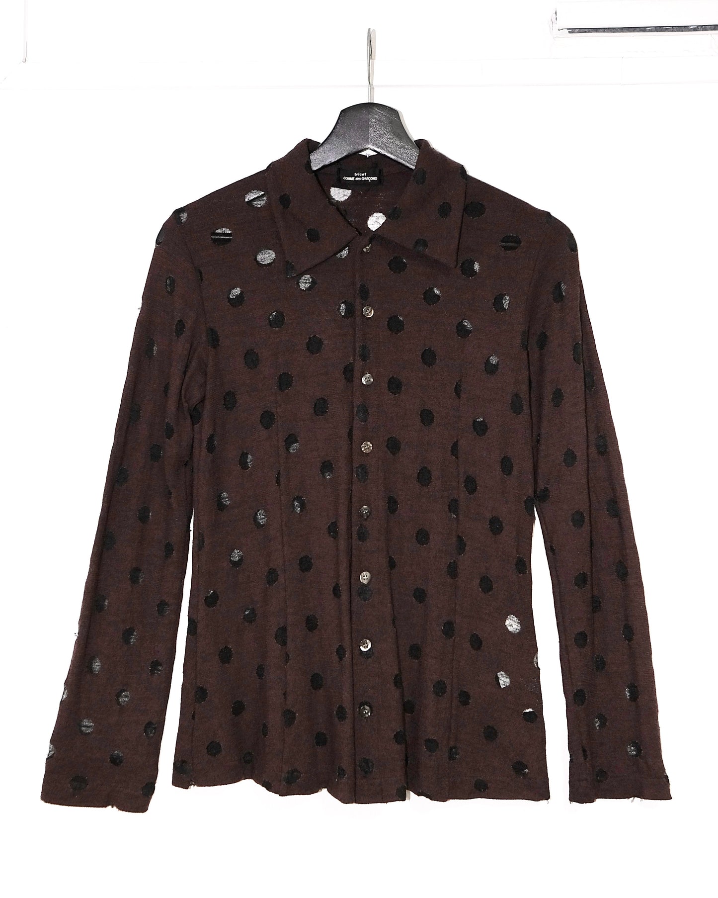 Comme des Garcons tricot AD1996 WOOL POLKADOT CARDIGAN