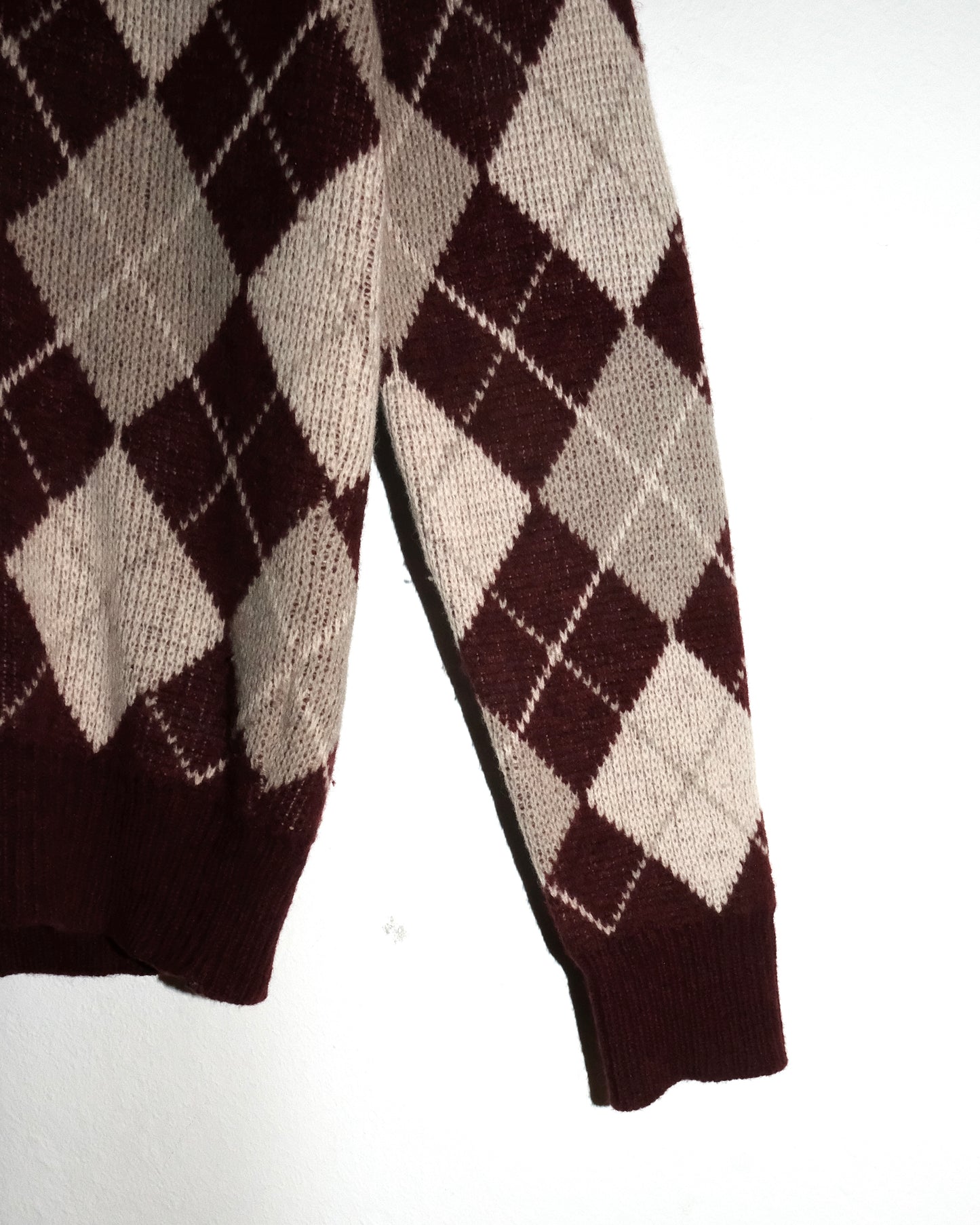 90s WRANGLER V NECK KNIT PULL OVER SWEATSHIRT