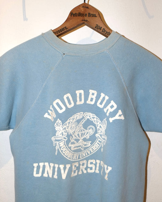 60s "WOODBURY UNIVERSITY" SWEATSHIRT