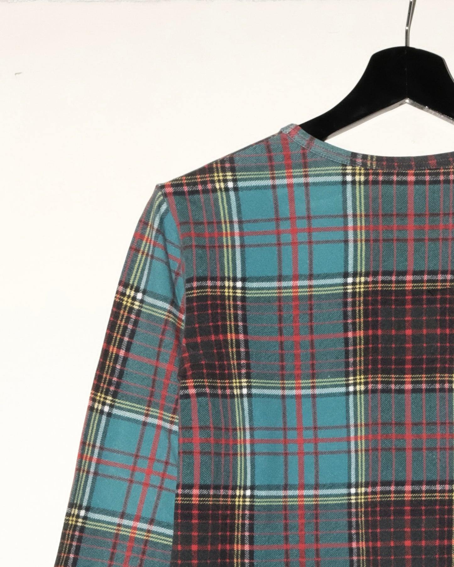 Y’s YOHJI YAMAMOTO PLAID LONG SLEEVE TEE