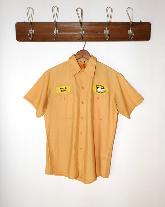 70s WORK SHIRT MUSTARD SHORT SLEEVE