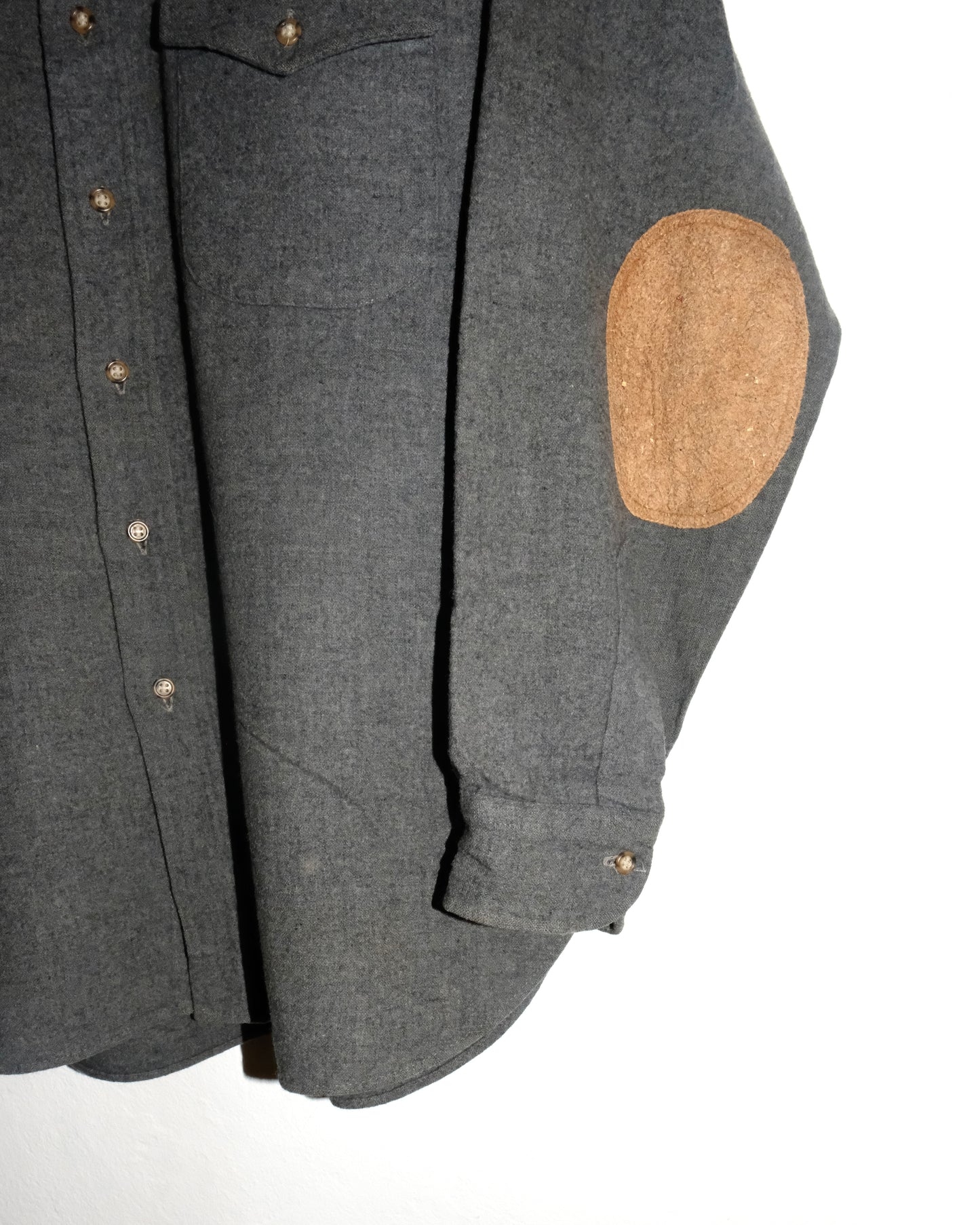 80s PENDLETON WOOL PATCHES BUTTON UP SHIRT